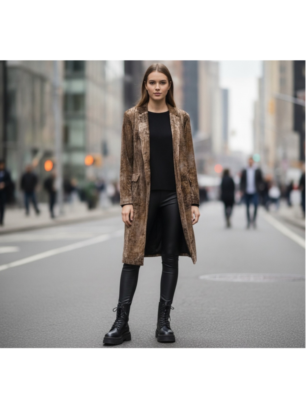 ZARA Outer Garments Long Jacket Trench Coat Velvet Sz XS lightweight Grunge Glam